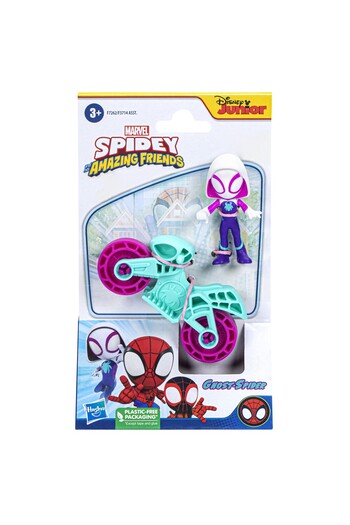 Hasbro SPIDERMAN MOTORCYCLE SET AND GHOST SPIDER FIGURINE 6CM