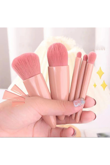 Allproduct Mirrored Makeup Brush Set