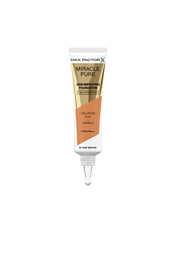 Max Factor Miracle Pure Hautverbessernde Grundierung 24h Feuchtigkeit Spf30 #82-deep Bronze 30 ml