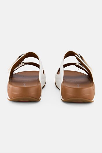 English Laundry Men Slip On Cork Arabic Sandals, White