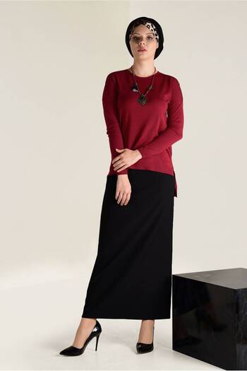 Alvina Cycling Collar Knitting Tunic 4503
