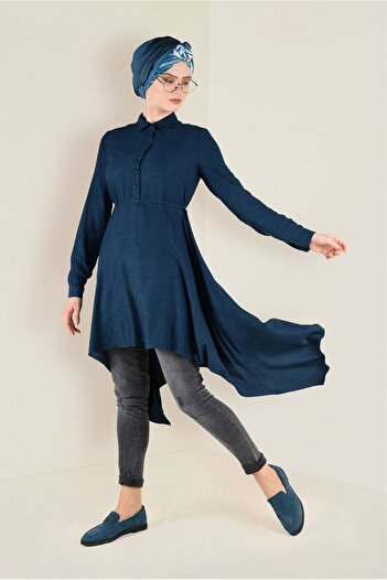Alvina Asymmetrical Cut Waist Drawstring Tunic 4631