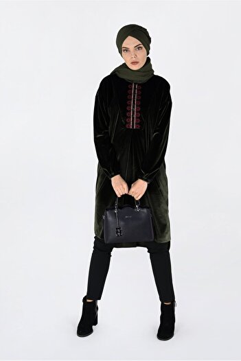 Alvina Embroidered Velvet Tunic 4794