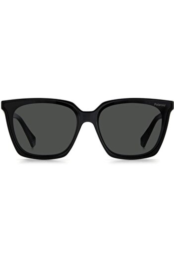 Polaroid PLD 6160/S 807/M9 Women's Sunglasses, Black, Rectangular, 62 mm