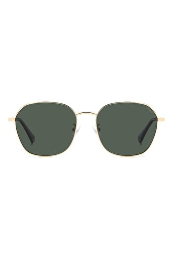 Polaroid Ochelari de soare bărbătești PLD 4168 G/S/X PEF/UC, Auriu, Hexagonali, 57 mm