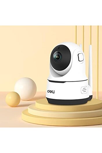 Deli Security Camera 360 Degree View, Two-way Voice 1080p Resolution, Micro Sd Storage-cctv