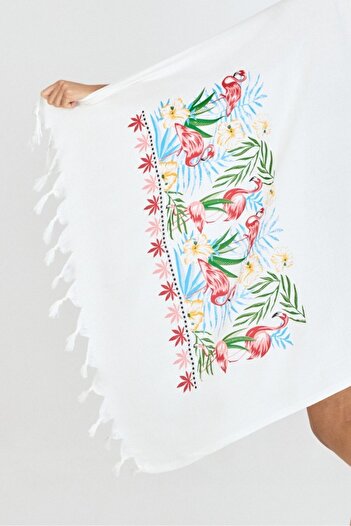 Mulberry Samira Printed Bamboo Peshtemal Bath Beach Towel