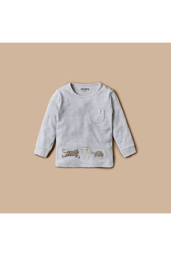 Juniors Animal Print T-shirt and Pyjama Set