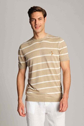 Ruck & Maul Ανδρικό T-Shirt 23788-312 Silver Mink