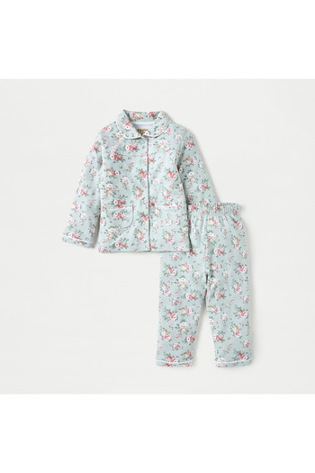 giggles All-Over Floral Print Shirt and Pyjama Set