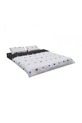 Heinner King size microfiber bed linen, 220x240 cm, Hearts model
