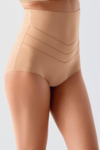 C&City High Waist Laser Cut Panties Corset 9603 Skin