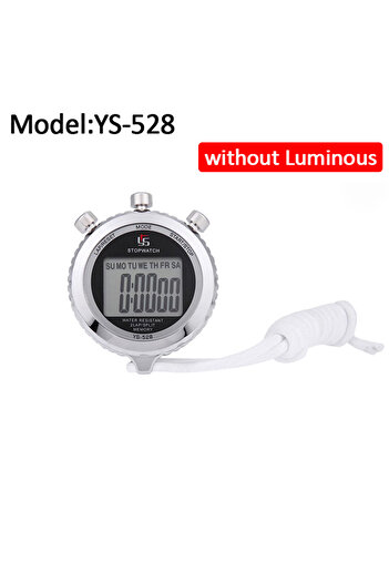 Choice without Luminous 40h Metal Digital Timer Sports Stopwatch Sport Running Training Timer LCD Luminous