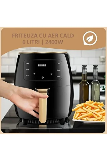 NEXTLY Hot Air Fryer Set and Yellow Silicone Mold, Cooking Without Oil, Air Fryer Capacity