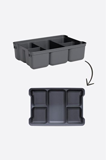 Flora Kilitli Bölmeli Saklama Kutusu, Bujiteri Takı İlaç Dikiş İp Kırtasiye Oyuncak Organizer 3,2 Litre