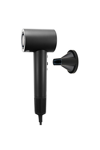 STARCREST Hair Dryer Shd-2bk, 1600 W, 110,000 Rpm, Ionization, 3 Temperature Settings, Black