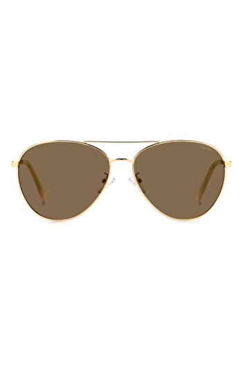 Polaroid Men's Sunglasses PLD 4142 G/S/X 01Q/SP, Gold, Aviator, 60 mm