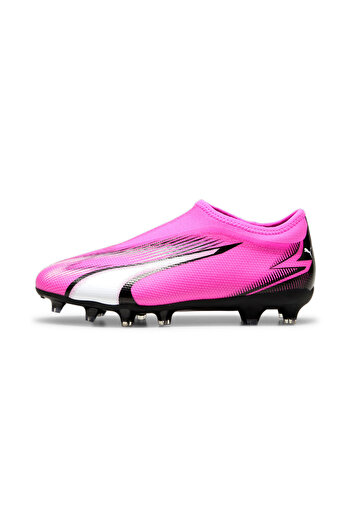 Puma Youth Kids ULTRA MATCH FG/AG Laceless Football Boots Crampons - Pink