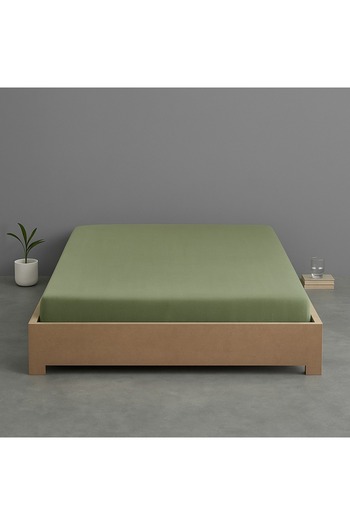 Sabia Organic 100% Cotton - Single Height Elastic Sheet, 90X190Cm, 30cm, 62 Strings (155 Tc)