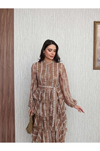 ESRAHELVACI Flounced Layered Dress
