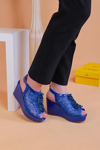 layki Bross Blue Stone Sandals
