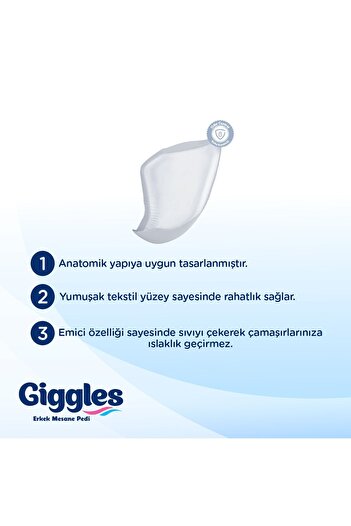 giggles Erkek (MEN) Mesane Pedi (bladder Ped )80 Adet