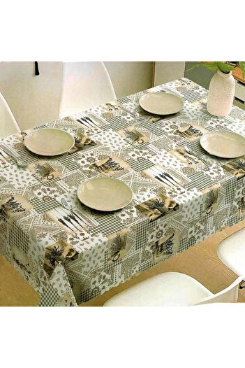 PUFO Flower of Lavender oilcloth tablecloth, 120 x 140 cm