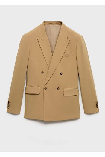 MANGO Man Boston regular fit kruvaze blazer ceket