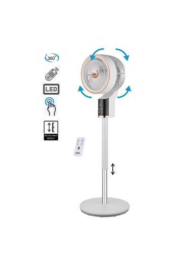 Zass ZACF 01 air circulation floor fan, 50 W, 3D oscillation 3 speed adjustable height Air freshener