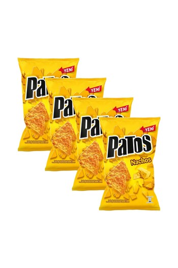 Patos Nachos Party Size 195 Gr X 4 Pieces