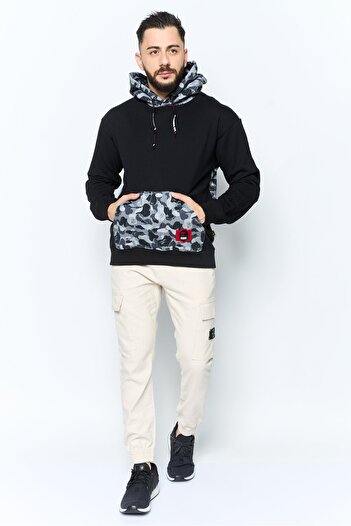 Hugo Boss Hugo x Mr Bathing Ape Men Camouflage Long Sleeves Hoodie, Black