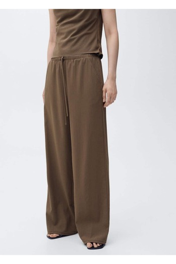 MANGO Woman Straight Cut Pants with Bow