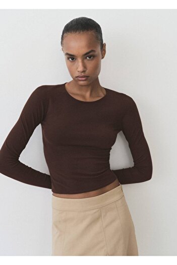MANGO Woman Slim Fit Thin Knitwear Sweater