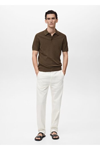 MANGO Man Slim-Fit-Poloshirt aus Baumwollstrick