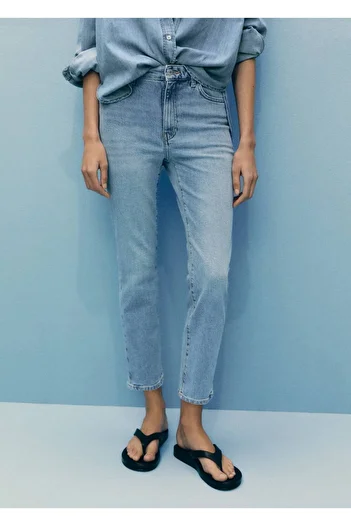 MANGO Woman Claudia Slim Fit Cropped Jeans