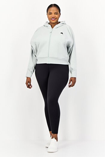 adidas Women Sportswear Fit Long Sleeve Outdoor Sweatshirt, Light Grey