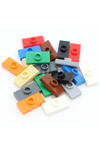 Choice6 mix color 100pcs 100pcs MOC Building Block Plate Modified 1x2 with 1 Stud Assemble Pars Compatible 1