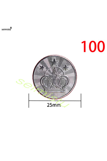 Choice 100pcs 25mm 100pcs Coin Token Stainless Steel Game Tokens Classic Crown For Coin Acceptor Arcade Gam
