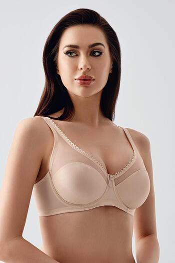 C&City Tulle Detail Minimizer Bra C12304 Skin