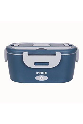 Noveen Cutie electrica pentru incalzirea pranzului NOVEEN LB745 City, inox, 3 surse de alimentare, albastru