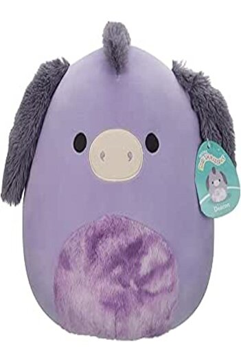 Squishmallows 12" Deacon Purple Donkey Squishmallow – Soft, Squishy Plush Toy By Kellytoy For All Ages