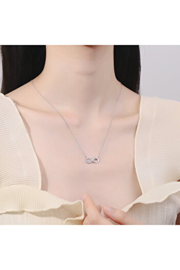 delis Lantisor argint 925, JW868, model infinit, placat cu rodiu