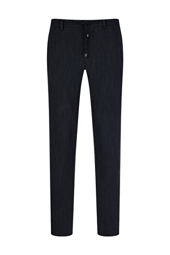Hatemoğlu Navy Blue Relaxed Fit Side Pocket Jogger Trousers