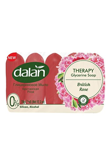Dalan Therapy Glycerin Soap Set, 5 Pieces, 70 G, Rose