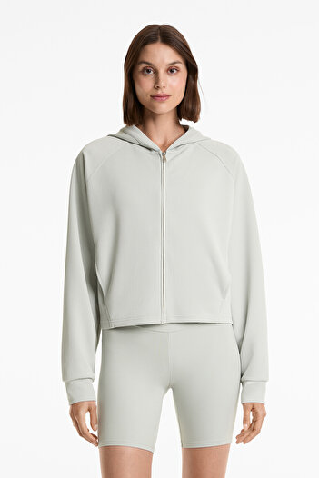 Oysho Hooded rib jacket