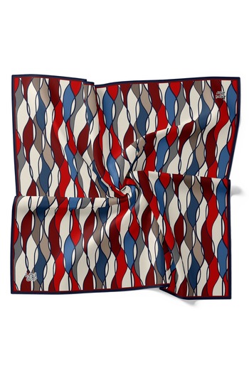 Levidor Geometric Spiral Pattern Lightweight Cotton Cotton Scarf