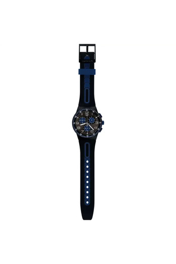 Swatch Unisex Analogue Quartz Movement Watch with Polymer 42mm Case and Silicone Bracelet