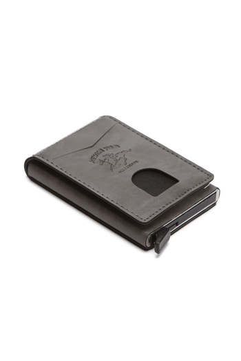 Newish Men's Rfid Protected Automatic Mechanism Theft Protection Card Holder Wallet