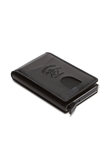 Newish Men's Rfid Protected Automatic Mechanism Theft Protection Card Holder Wallet