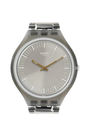 Swatch Women’s Analogue Quartz Movement Watch with Plastic 36mm Case and Stainless Steel Bracelet